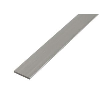 Flat Bar Aluminium Silver - 20 x 2 / 2m