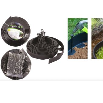 Green Blade Flexible Garden Edging Border 10m x 4cm with Pegs