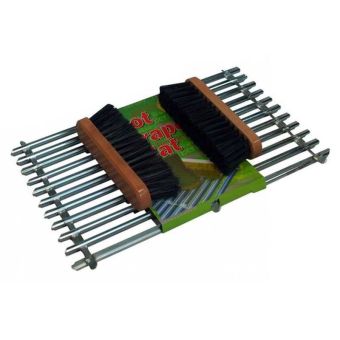 Galvanised Foot Scraper Mat With Brushes