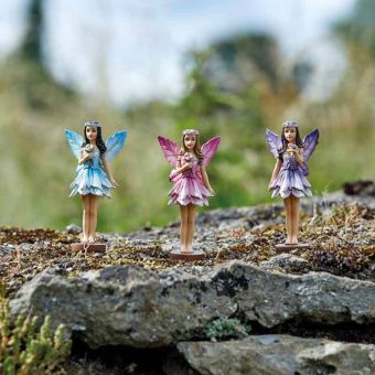Forest Fairies Garden Figurines – Decorative Indoor & Outdoor Fairy Ornaments I Each