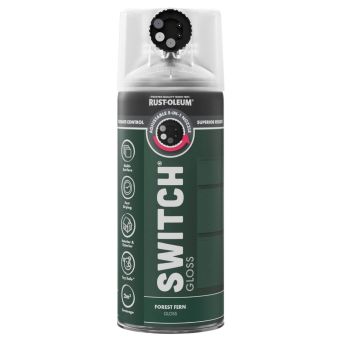 Rust-Oleum Switch Forest Fern Gloss Multi-Surface Spray Paint 400ml – 5-in-1 Adjustable Nozzle