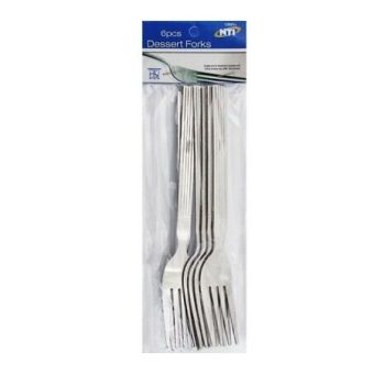 Stainless Steel 6pc Dessert Forks