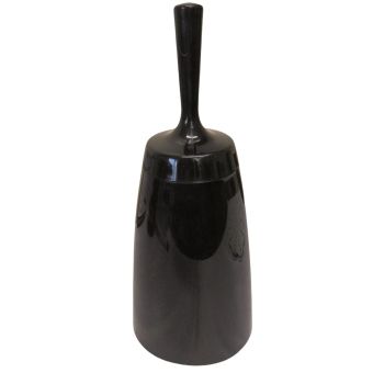 Free Standing Plastic Toilet Brush and Holder - Black