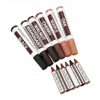 Furniture Repair Markers & Wax Crayons - 12 pieces