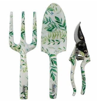 Garden Tool Set with Floral Pattern (3 Piece)