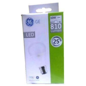 GE LED 10W (60W Equivalent) GLS Bayonet Cap Fitting B22/ BC Light Bulb