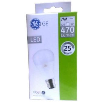 GE LED 7W (40W Equivalent) GLS Bayonet Cap Fitting B22/ BC Light Bulb