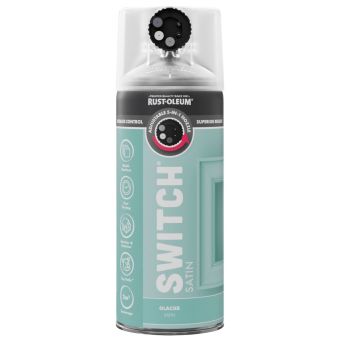 Rust-Oleum Switch Glacier Satin Multi-Surface Spray Paint 400ml – 5-in-1 Adjustable Nozzle