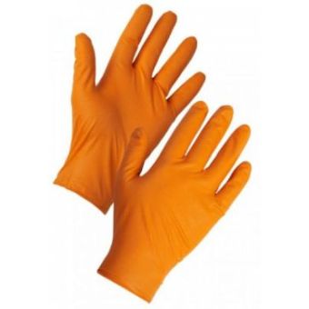 Reflex Full Grip Orange HD nitrile Glove