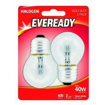 Eveready 33W (40W) E27 Halogen Golf Ball Lamp