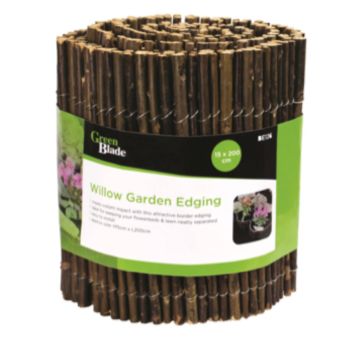 Green Blade Willow Garden Edging 15cm x 2m – Natural Flexible Garden Border