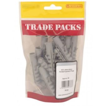 M12 x 60mm Nylon Rimless Expansion Plugs (pack of 20)