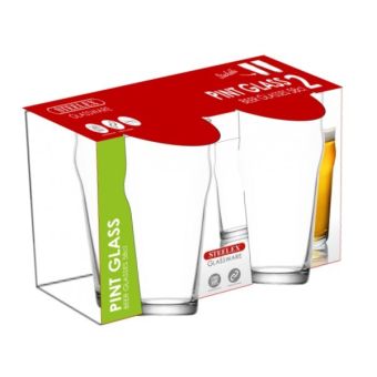 Steelex Glassware Pint Glasses - 58cl Set Of 2