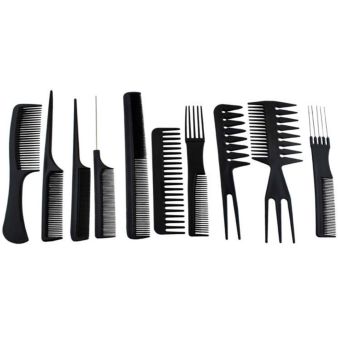 Hairdressing Combs Set – 10 Piece Professional Styling Kit