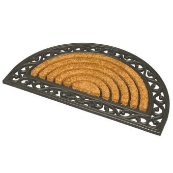 Karina Half Moon Rubber Turfscrape Mat - 45 x 75cm