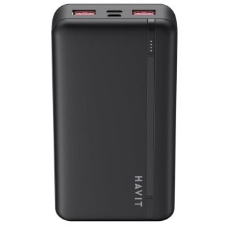 HAVIT PB92 20000mAh Power Bank | 20W USB-C PD Fast Charging, 22.5W USB-A, 3 Outputs