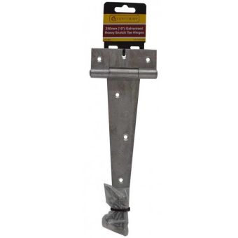 Galvanized Heavy Scotch Tee Hinges (1 pair) - 250mm (10")
