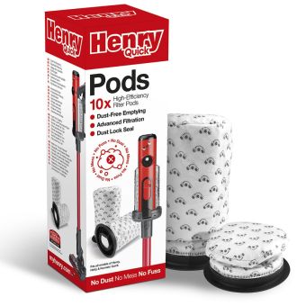 Henry Quick Pods Disposable Vacuum Filter Cartridges – Pack of 10
