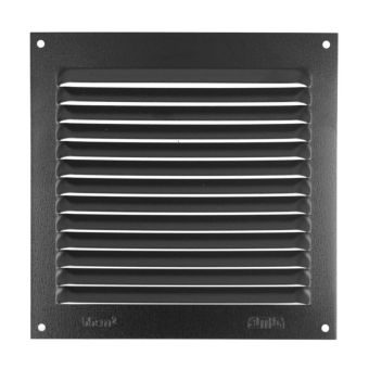 High Quality Aluminium Black Vent 100x100mm