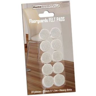 Home Essentials Feltguard Pad 20mm (Card of 20)