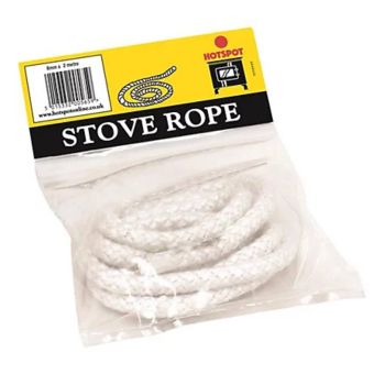 Hotspot Stove Rope 8mm x 2m HOT220720 | Glass Fibre Rope for Solid Fuel Stoves & Boilers