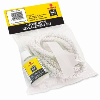 Hotspot Stove Rope Replacement Kit 10mm x 1.5m | Complete Sealing Kit for Solid Fuel Stoves & Boilers