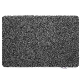 Hug Rug Plain Charcoal 80cm x 100cm – Eco-Friendly & Super Absorbent Doormat