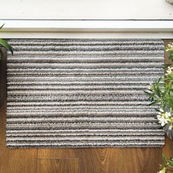 Hug Rug Portland Stripe Doormat & Runner 50 x 75cm – Washable Indoor Door Mat