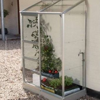 The IDA Wall Garden 2ft x 4ft Silver - Standard Glass