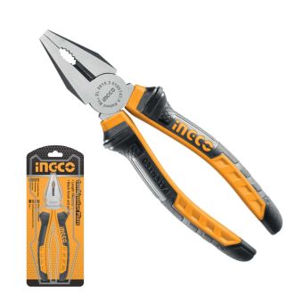 INGCO 180mm Combination Pliers | Side Cutters with Two-Colour TPR Handle