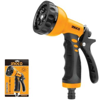 INGCO 9 Way Plastic Spray Nozzle – Multi-Function Garden Spray Gun