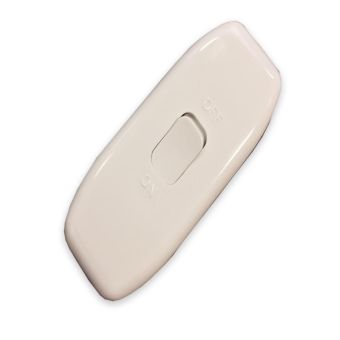 White 6 Amp In Line Switch