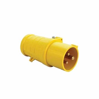 16amp 110v 3 Pin Socket (2 Pin & Earth) - Yellow