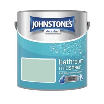 Johnstones Bathroom Midsheen Paint - Jade 2.5L