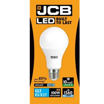 JCB 15W (100W Equivalent) LED E27 GLS Lamp – Warm White