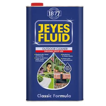 Jeyes Fluid Classic Original Outdoor Cleaner 5L Tin | Concentrated Disinfectant Makes Up to 100L