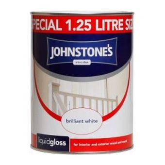 Johnstones 1.25l Liquid Gloss B/w