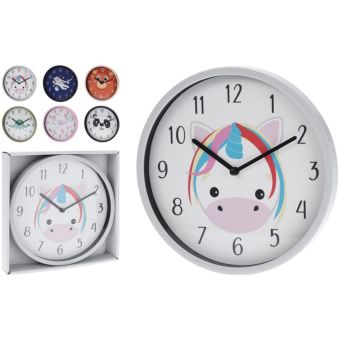 Kids Wall Clock 22cm - Assorted Designs