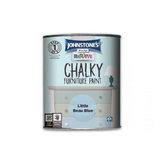 Johnstones Revive Chalky Furniture Paint - Little Beau Blue 750ml