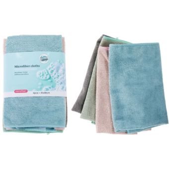 Large Microfibre Cleaning Cloths 41 x 48cm I Pack of 4