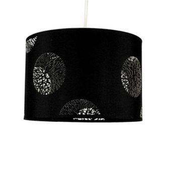 Black Round Drum Lamp Shade