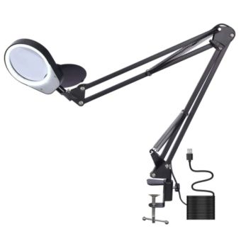 LED Desk Lamp Magnifier 2-Lens