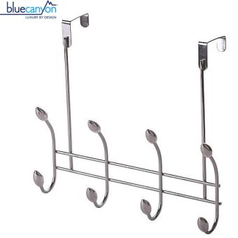 Blue Canyon Leo Over Door Chrome 4 Hook Rail