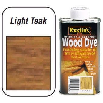 Rustins Wood Dye For Interior & Exterior - Light Teak 2.5L