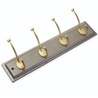 Lincoln 4 Champagne & Brass Coat Rack – Sleek and Stylish Storage Solution