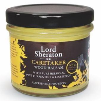 Lord Sheraton Caretaker Wood Balsam 125ml | Beeswax Wood Polish for Cleaning, Nourishing & Protection