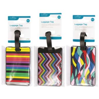 Ashley Luggage Tag – Assorted PVC Travel Identification Tag