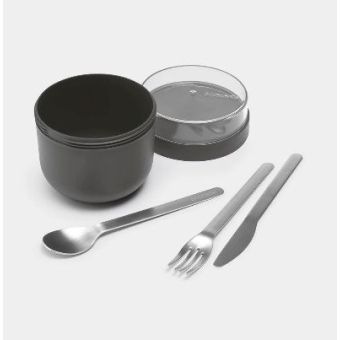 Make & Take Breakfast Bowl 500ml - Dark Grey