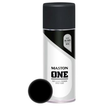 Maston One Spray Paint - Satin Black 400ml