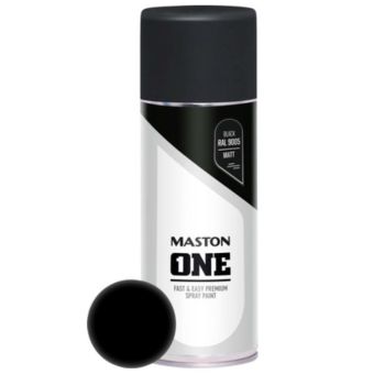 Maston One Spray Paint Matt Black - 400ml